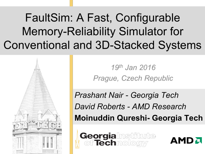 faultsim a fast configurable memory reliability simulator