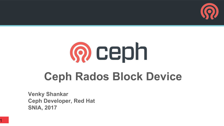 ceph rados block device