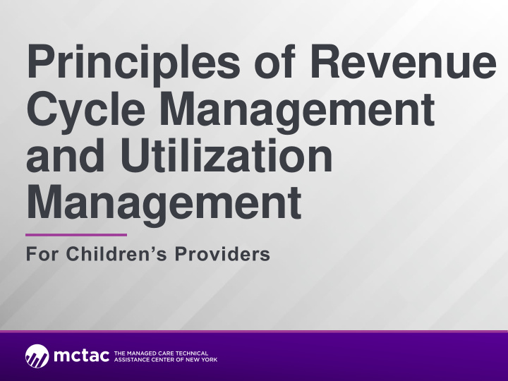 principles of revenue