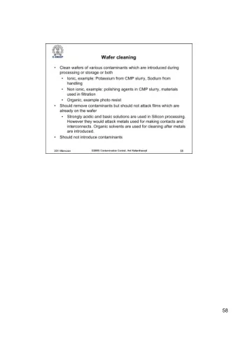 58  59  The ionic contamination requirements can be calculated as follows:  Water would have ~ 3e22