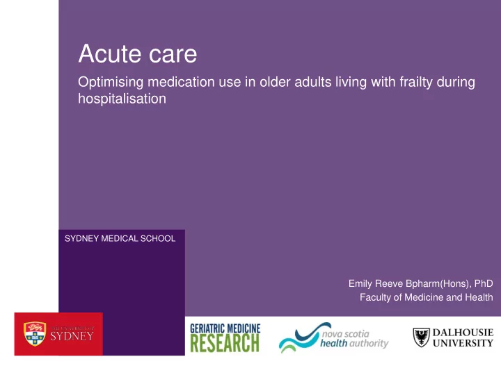 acute care
