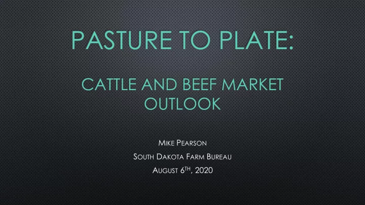 pasture to plate