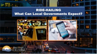 RIDE-HA  -HAILI  LING  NG  What  What Can  an Local  Local Gov  Gover  ernment  nments Expect