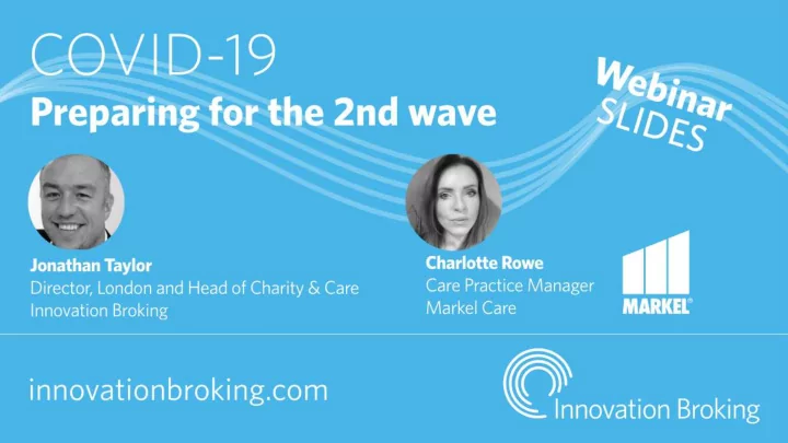 preparing for a 2 nd wave of c 19