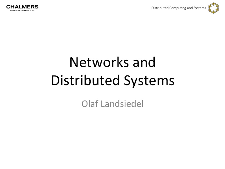 networks and
