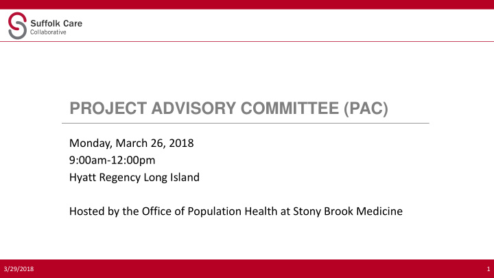 project advisory committee pac