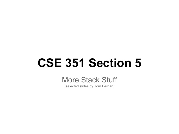 cse 351 section 5