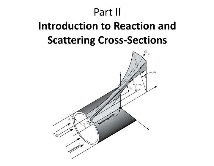 part ii introduction to reaction and scattering cross