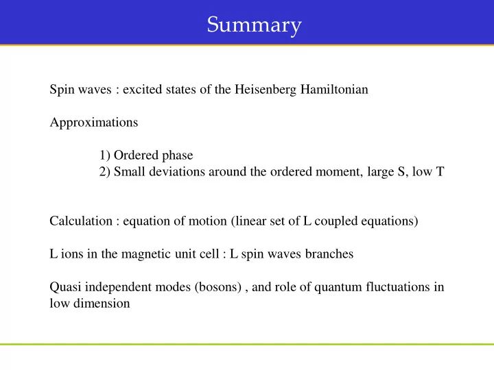 summary