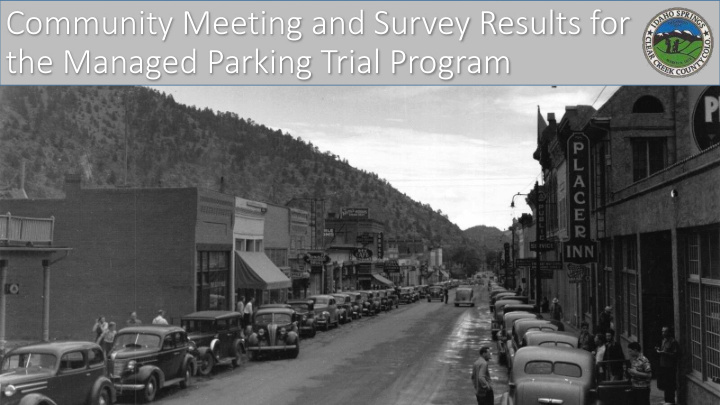 the managed parking trial program background