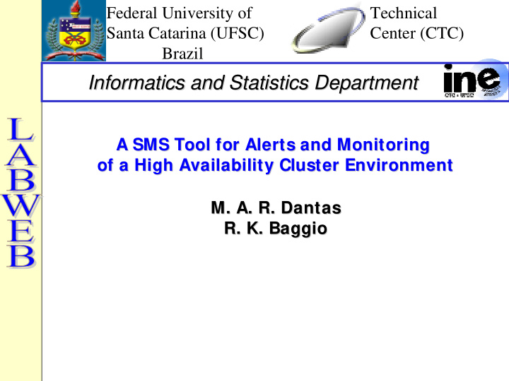 informatics and statistics department informatics and