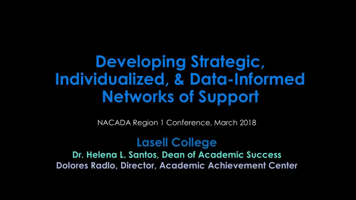 individualized data informed