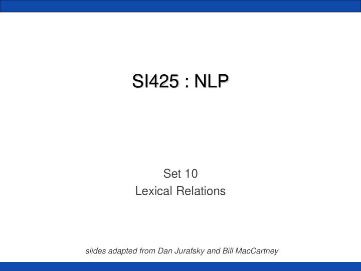 si425 nlp