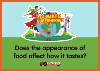 Does the appearance of  food affect how it tastes?  British Produce   Not all carrots grow in