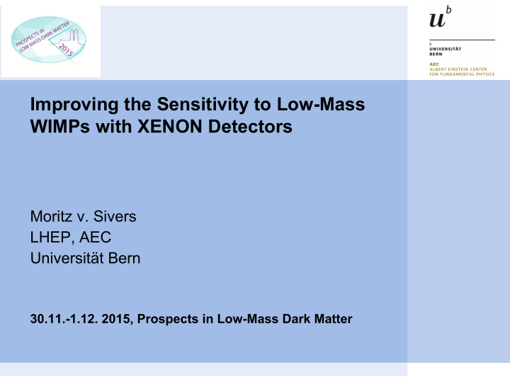 improving the sensitivity to low mass wimps with xenon