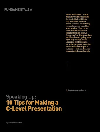 10 Tips for Making a  what youve presented before being  asked to make a decision? Does the  CEO