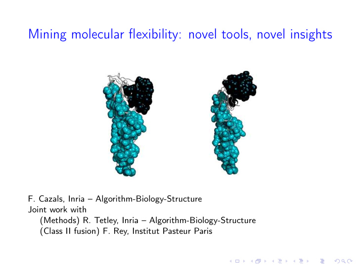 mining molecular flexibility novel tools novel insights
