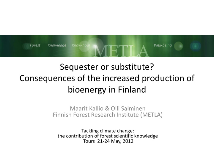 sequester or substitute consequences of the increased