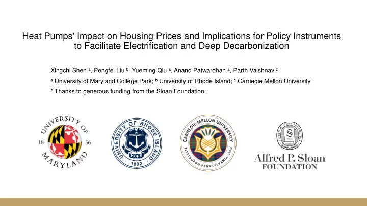heat pumps impact on housing prices and implications for