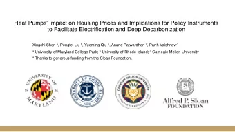 Heat Pumps' Impact on Housing Prices and Implications for Policy Instruments  to Facilitate
