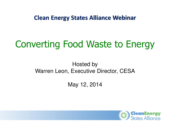 converting food waste to energy