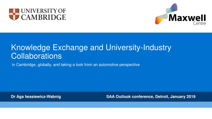 knowledge exchange and university industry collaborations