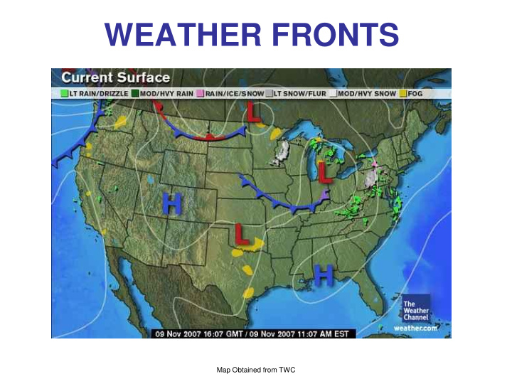 weather fronts
