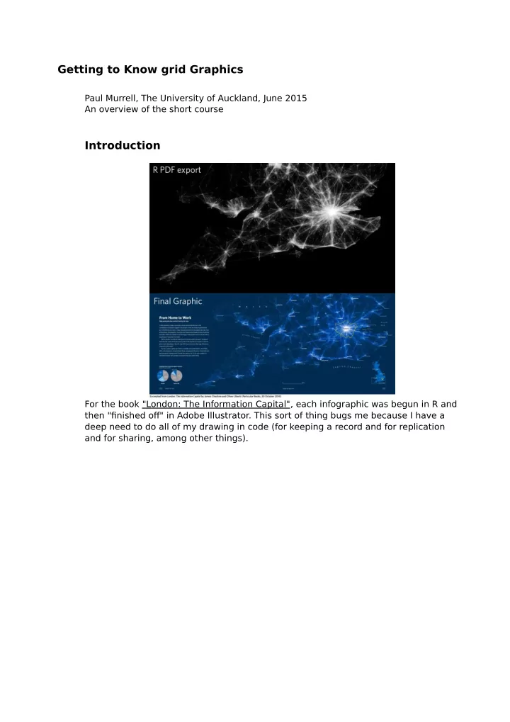 getting to know grid graphics