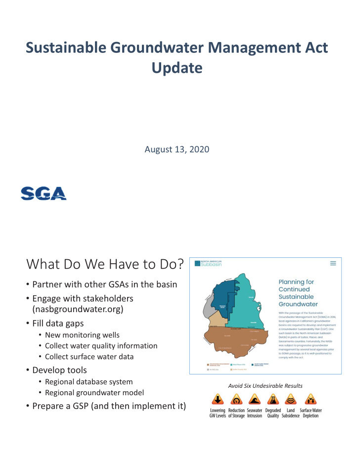 sustainable groundwater management act