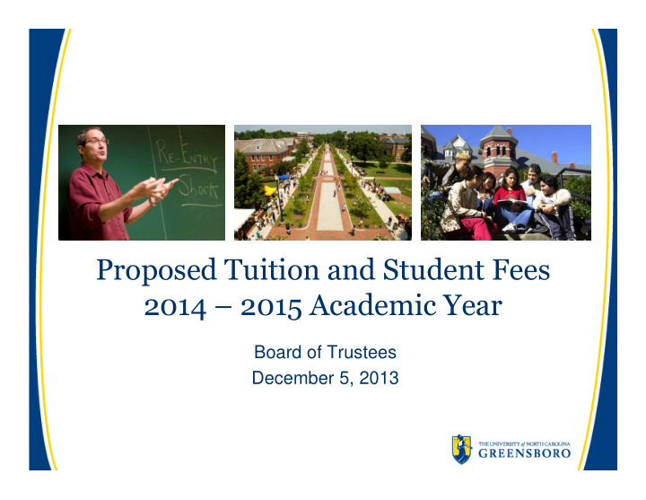 proposed tuition and student fees 2014 2015 academic year