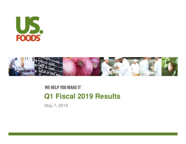 q1 fiscal 2019 results