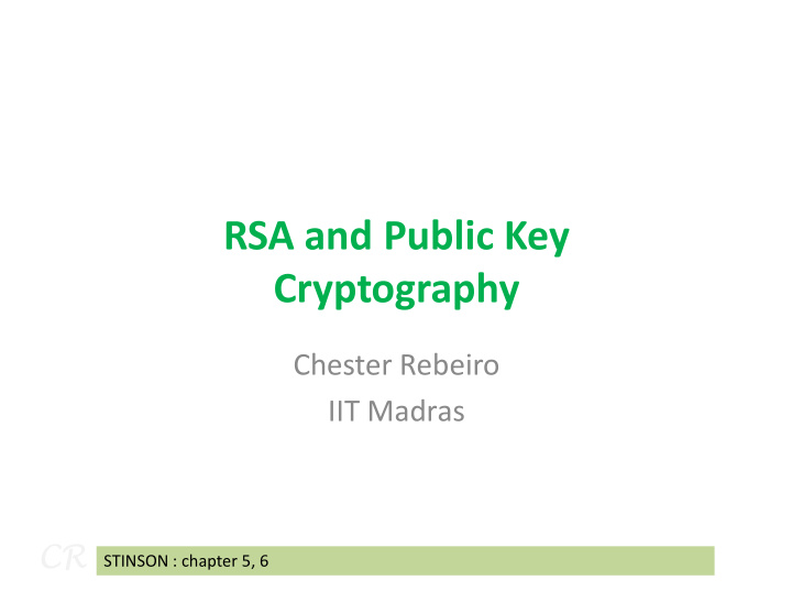rsa and public key cryptography cryptography