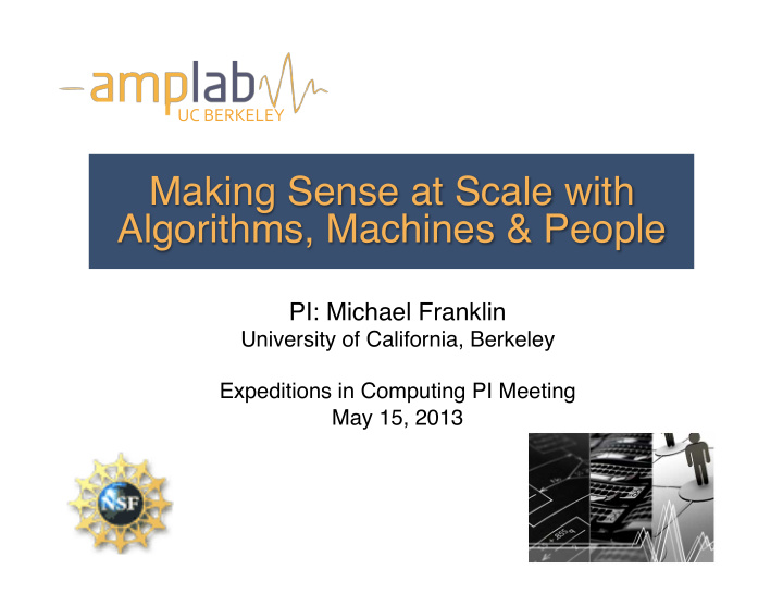 making sense at scale with