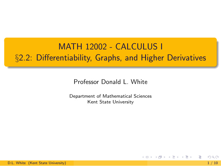 math 12002 calculus i 2 2 differentiability graphs and