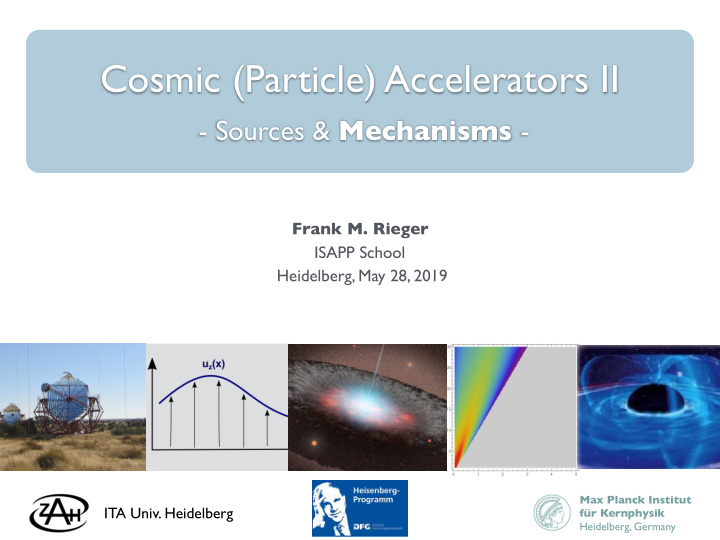 cosmic particle accelerators ii