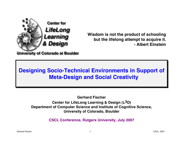 designing socio technical environments in support of meta