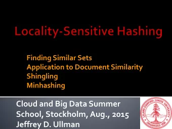 Jeffrey D. Ullman  You can download a free copy of Mining of Massive Datasets , by Jure