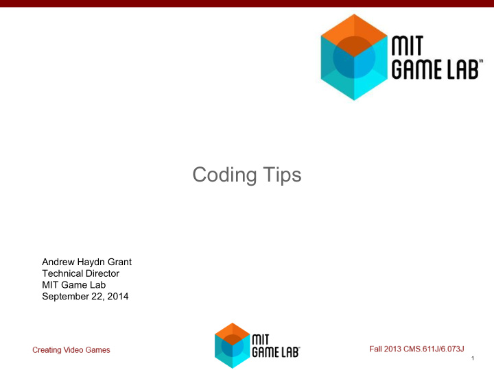 coding tips