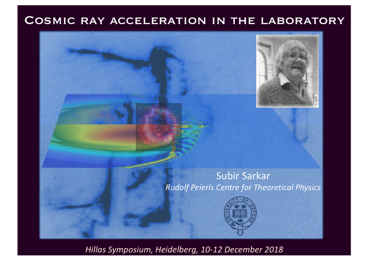 cosmic ray acceleration in the laboratory