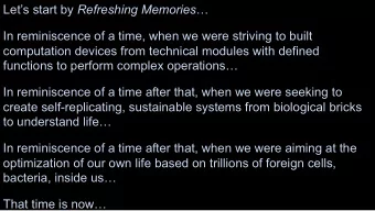 Lets start by Refreshing Memories   In reminiscence of a time, when we were striving to built