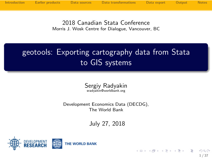 geotools exporting cartography data from stata to gis