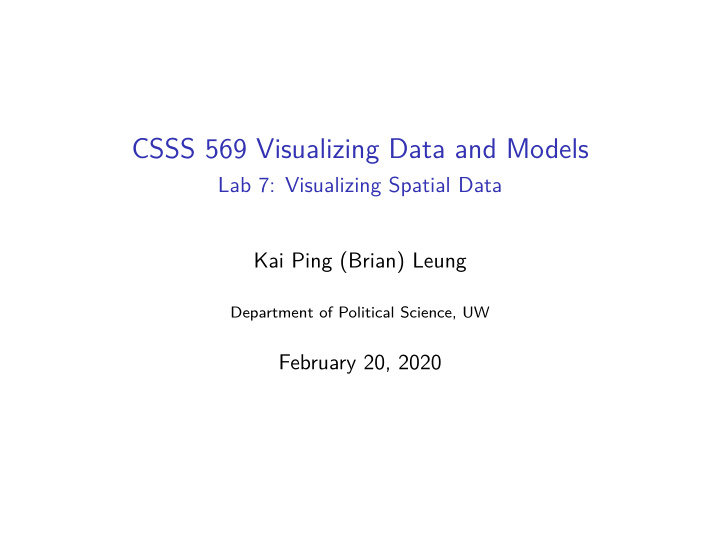 csss 569 visualizing data and models