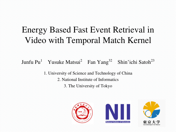 video with temporal match kernel
