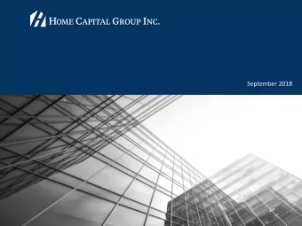 Q3 earnings presentation  September 2018  Forward-Looking Statements  From time to time Home