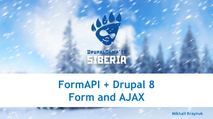 formapi drupal 8 form and ajax