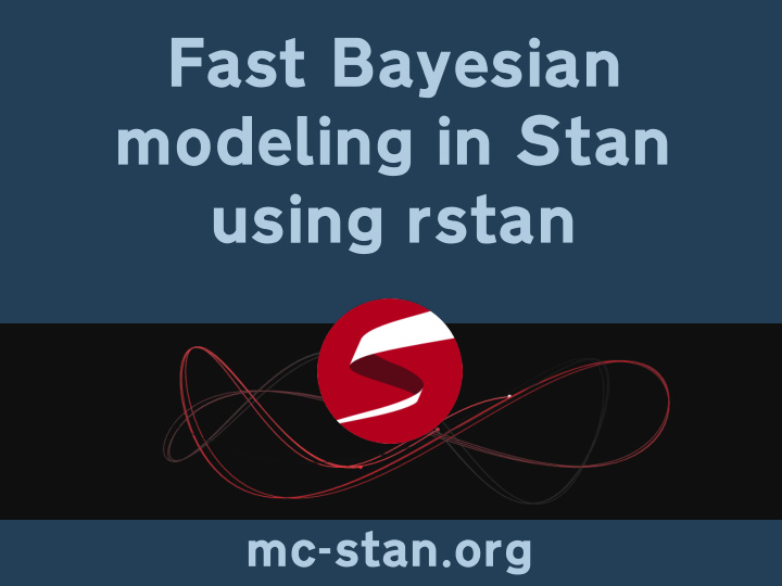 modeling in stan using rstan