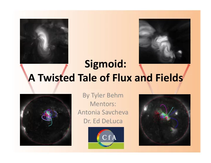 sigmoid a twisted tale of flux and fields