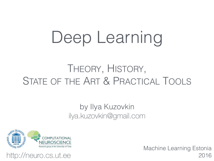 deep learning