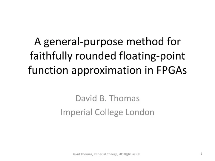 a general purpose method for