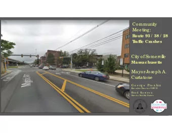 Communi  ty  Meeti  ng:  R  oute 93 /  38 /  28  T  r  affi  c Cr  ashes  Ci  ty of S  omer  vi  l